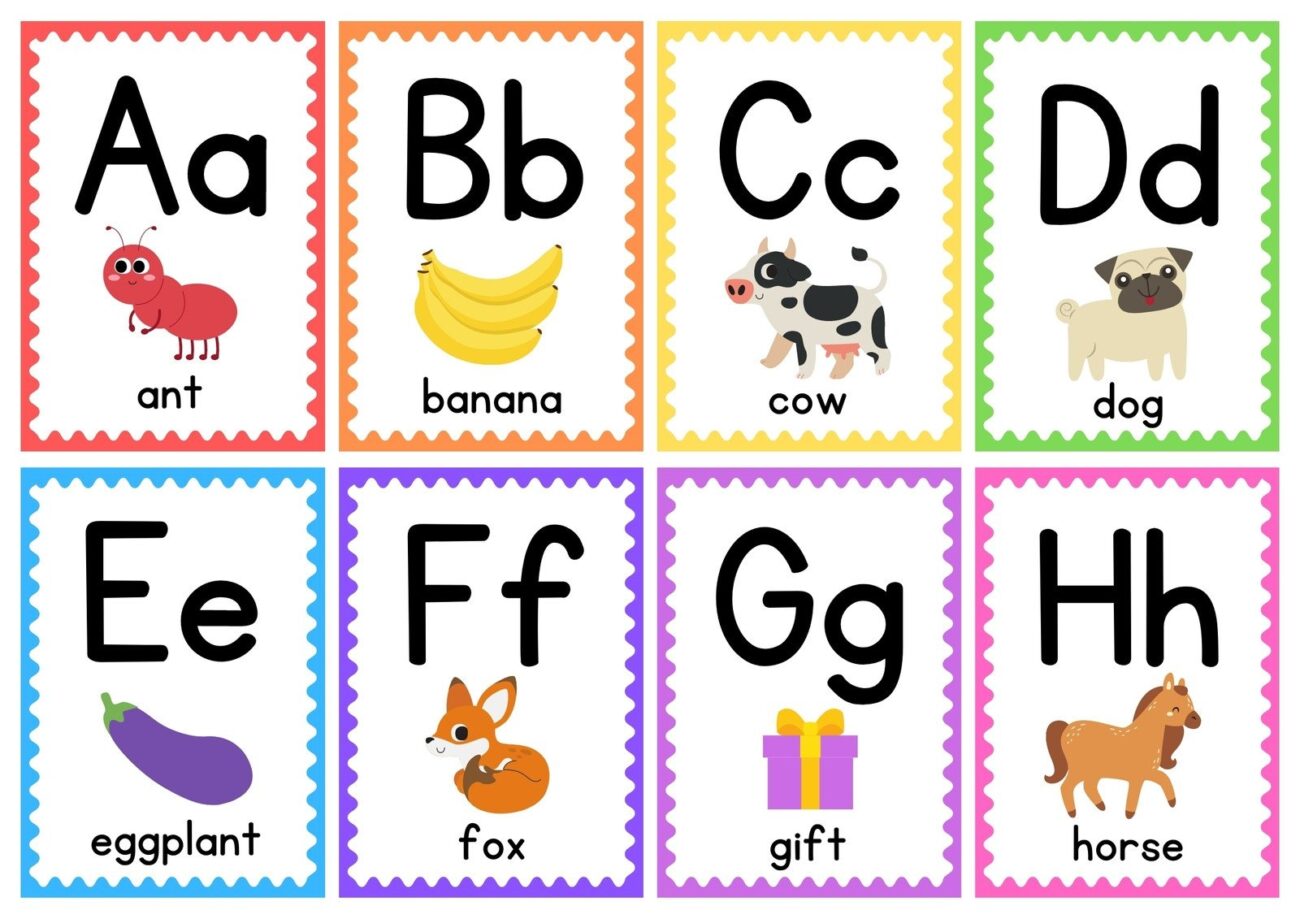 Free Customizable Alphabet Flashcard Templates Canva