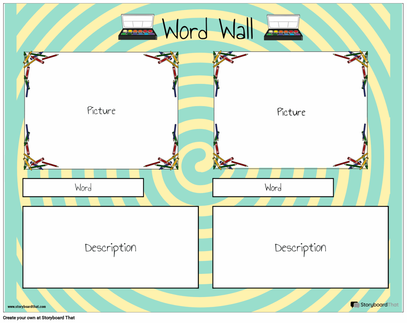 Free Customizable And Printable Word Wall Templates