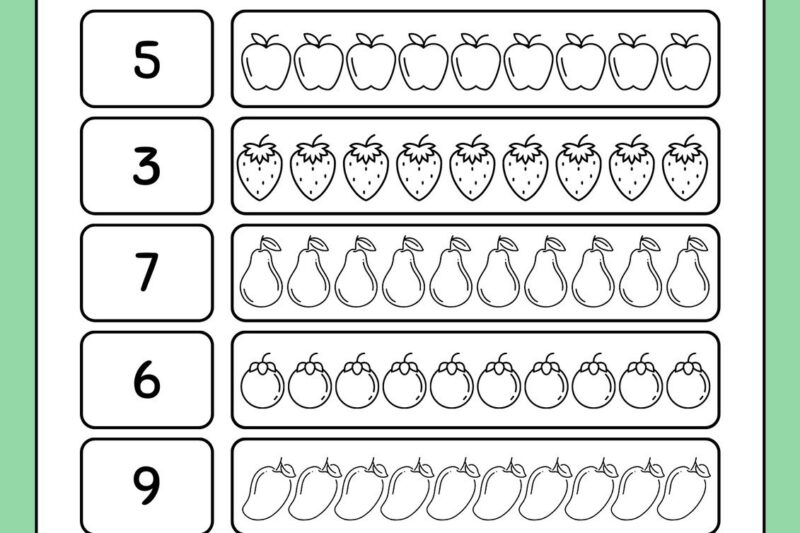 Kindergarten Work Free Worksheets