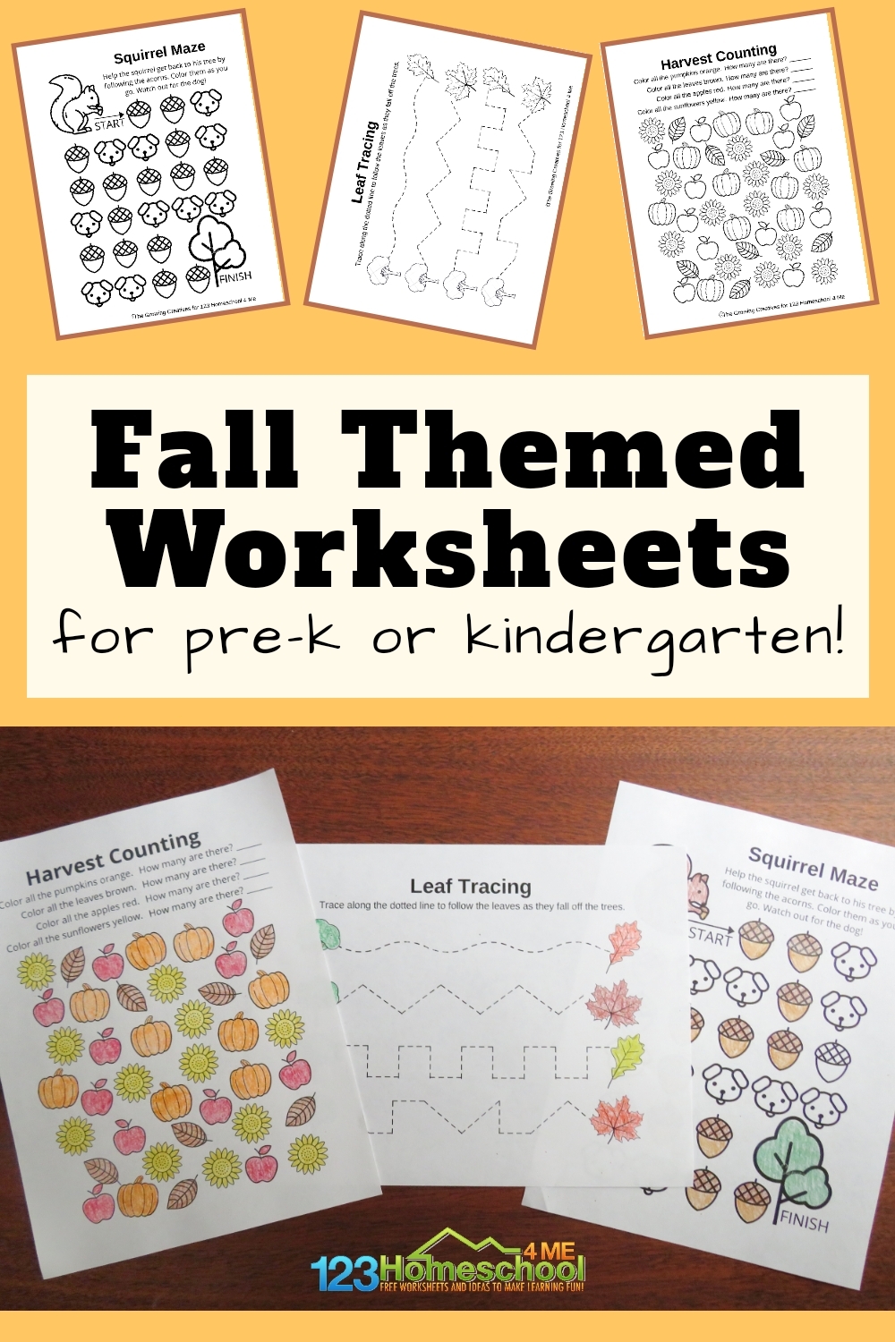 Preschool Fall Activities Printables