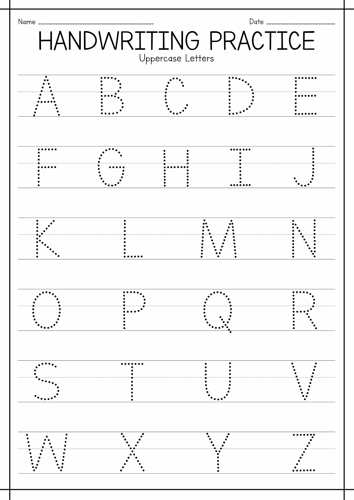 Free Free Handwriting Worksheet Kindergarten Download Free Free 