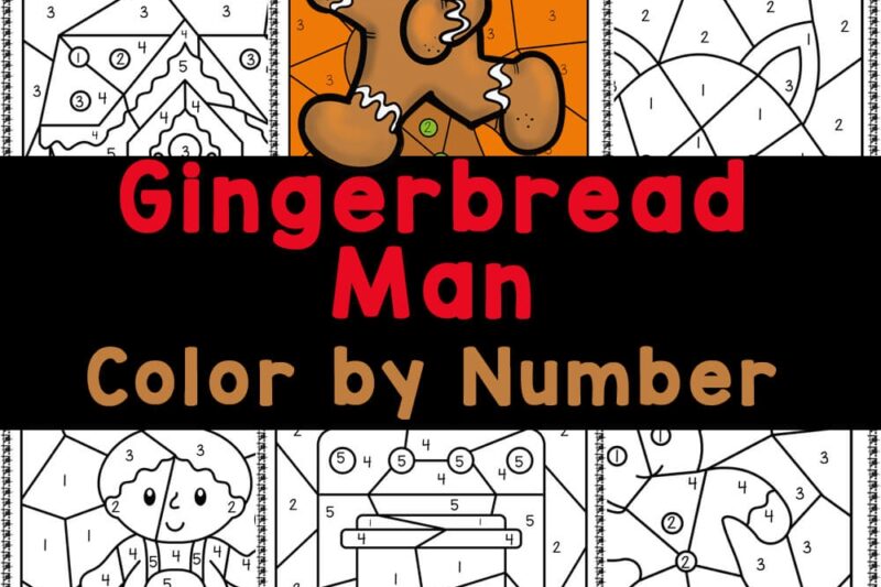 Gingerbread Man Preschool Number Free Printables