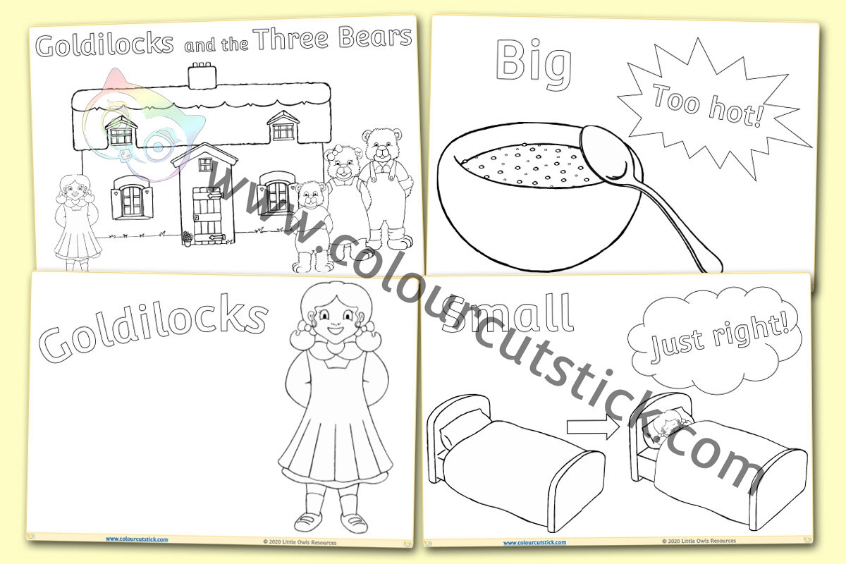 Goldilocks Preschool Printables