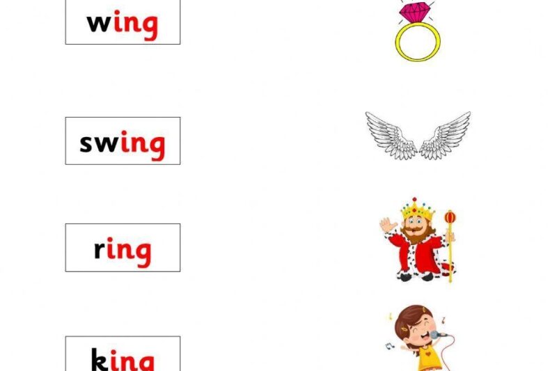 Ing Word Family Worksheets Kindergarten