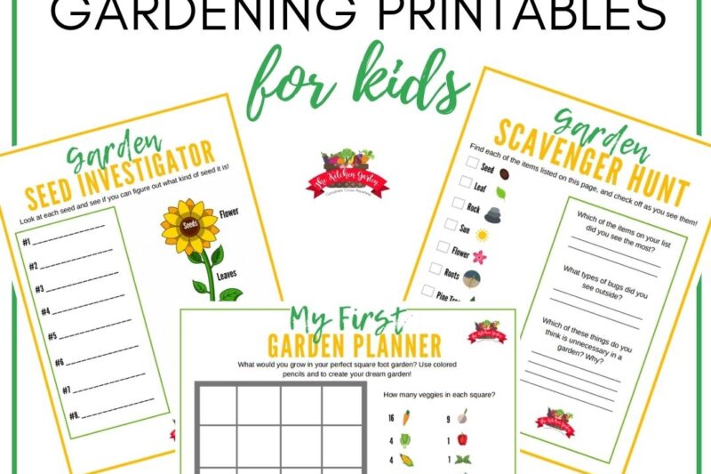 Free Printable Worksheets About Gardening