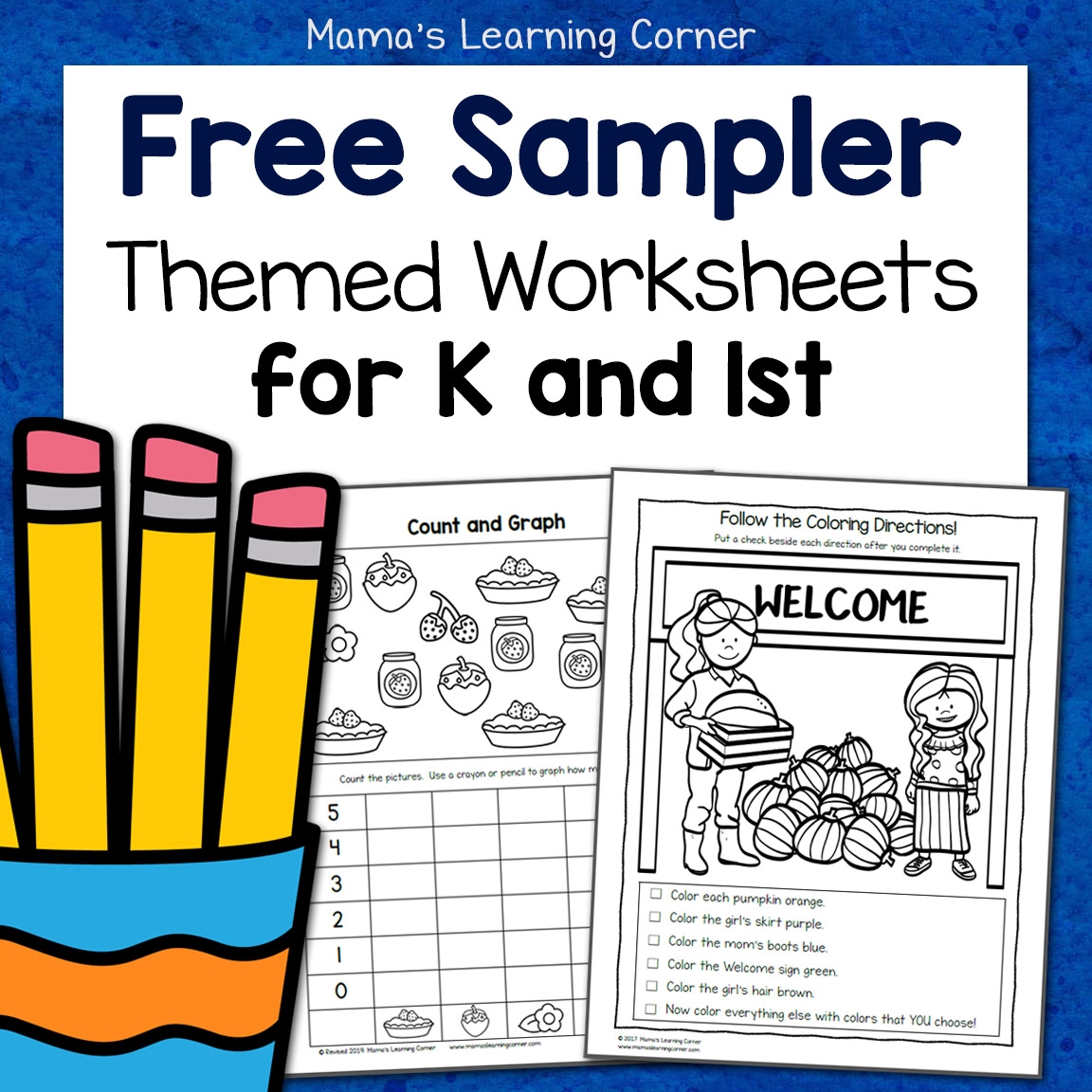 Free Kindergarten And First Grade Worksheet Sampler Packet Mamas Free Kindergarten And First Grade Worksheet Sampler Packet Mamas