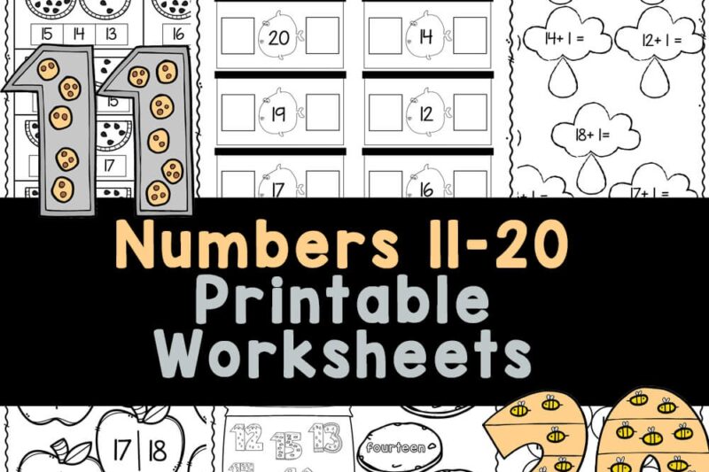 Teen Number Worksheets Free Printables