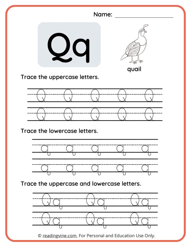 Preschool Language Arts Printables