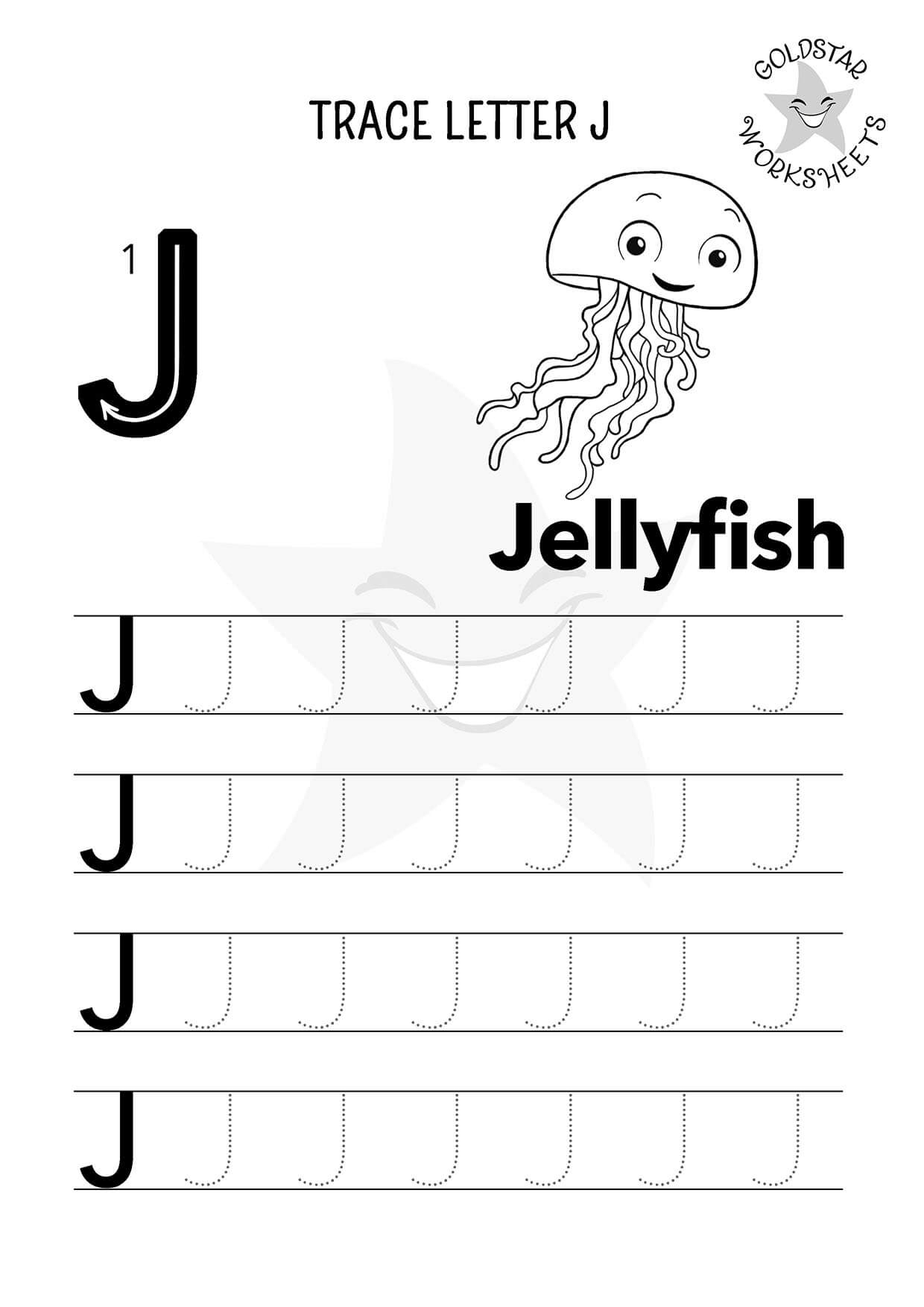 Free Letter J Tracing Worksheets Fun U0026 Educational For Kids 