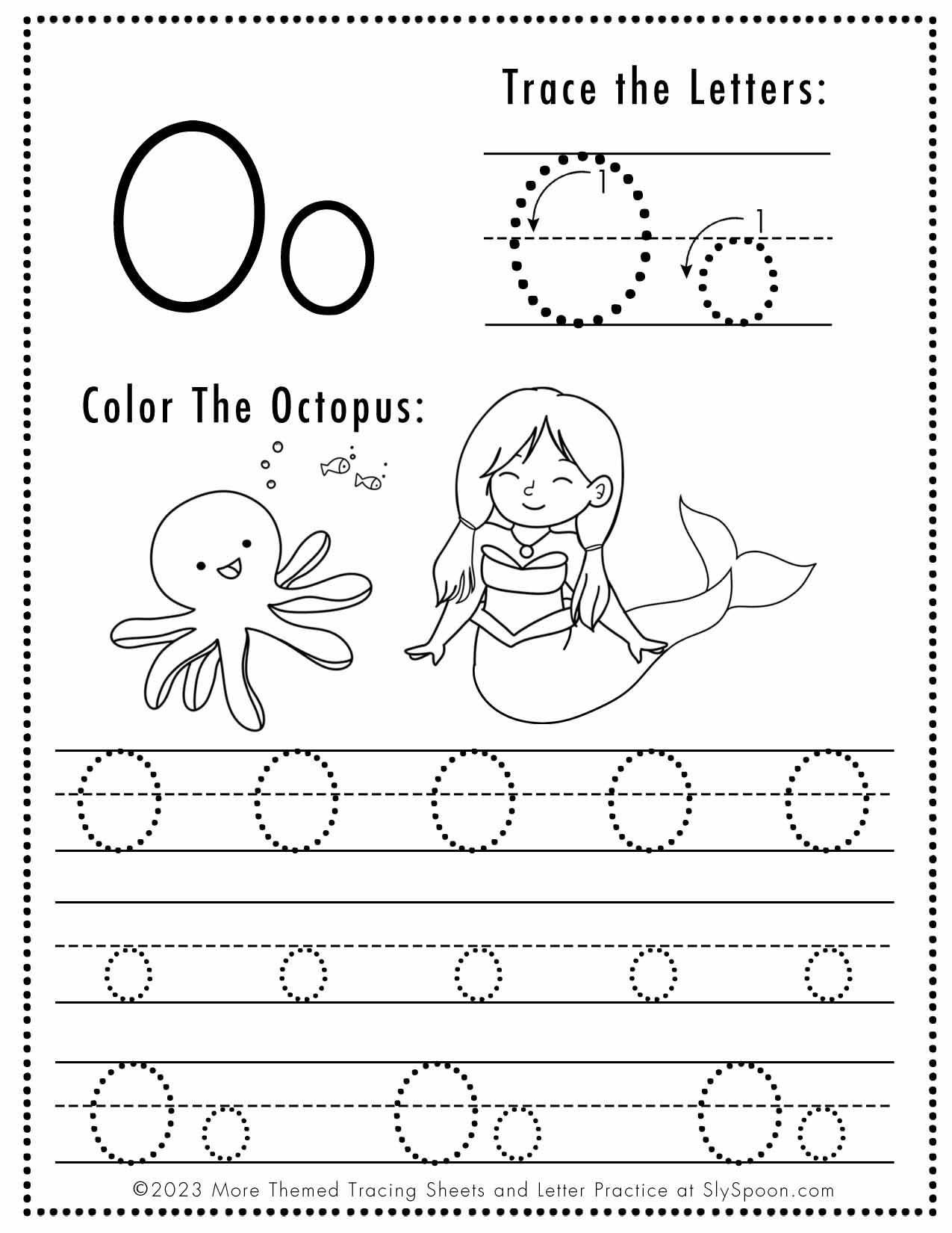 Letter O Worksheets Free Printable