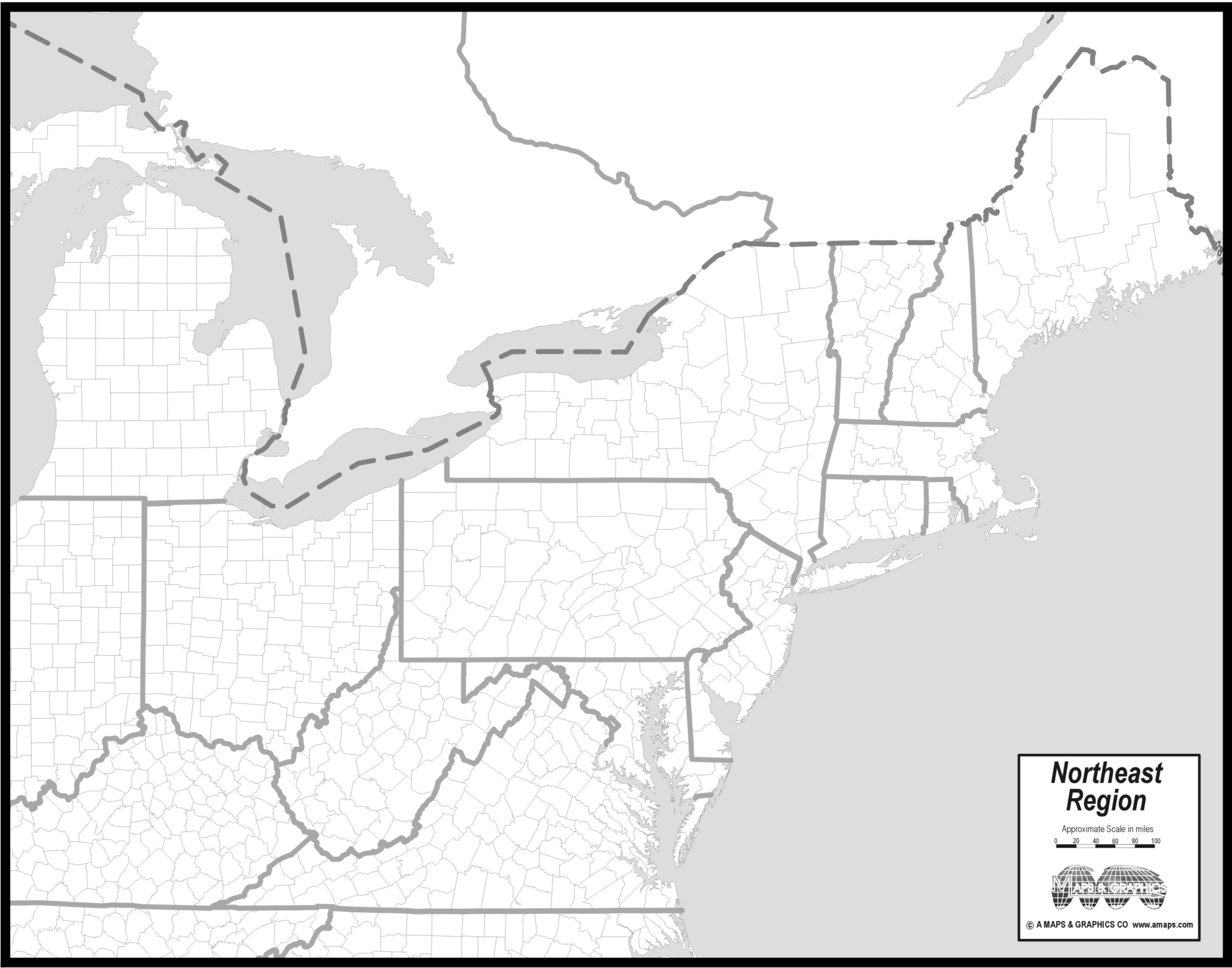 FREE MAP OF NORTHEAST STATES Worksheets Library