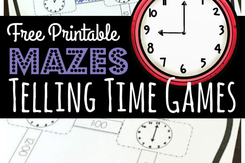 Time Maze Worksheet