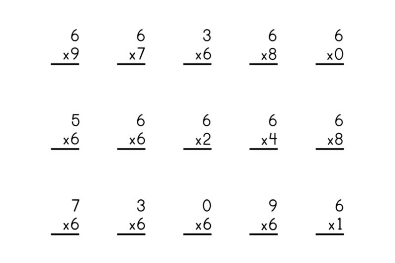 Multiplication Worksheets 1-12 Free Printable