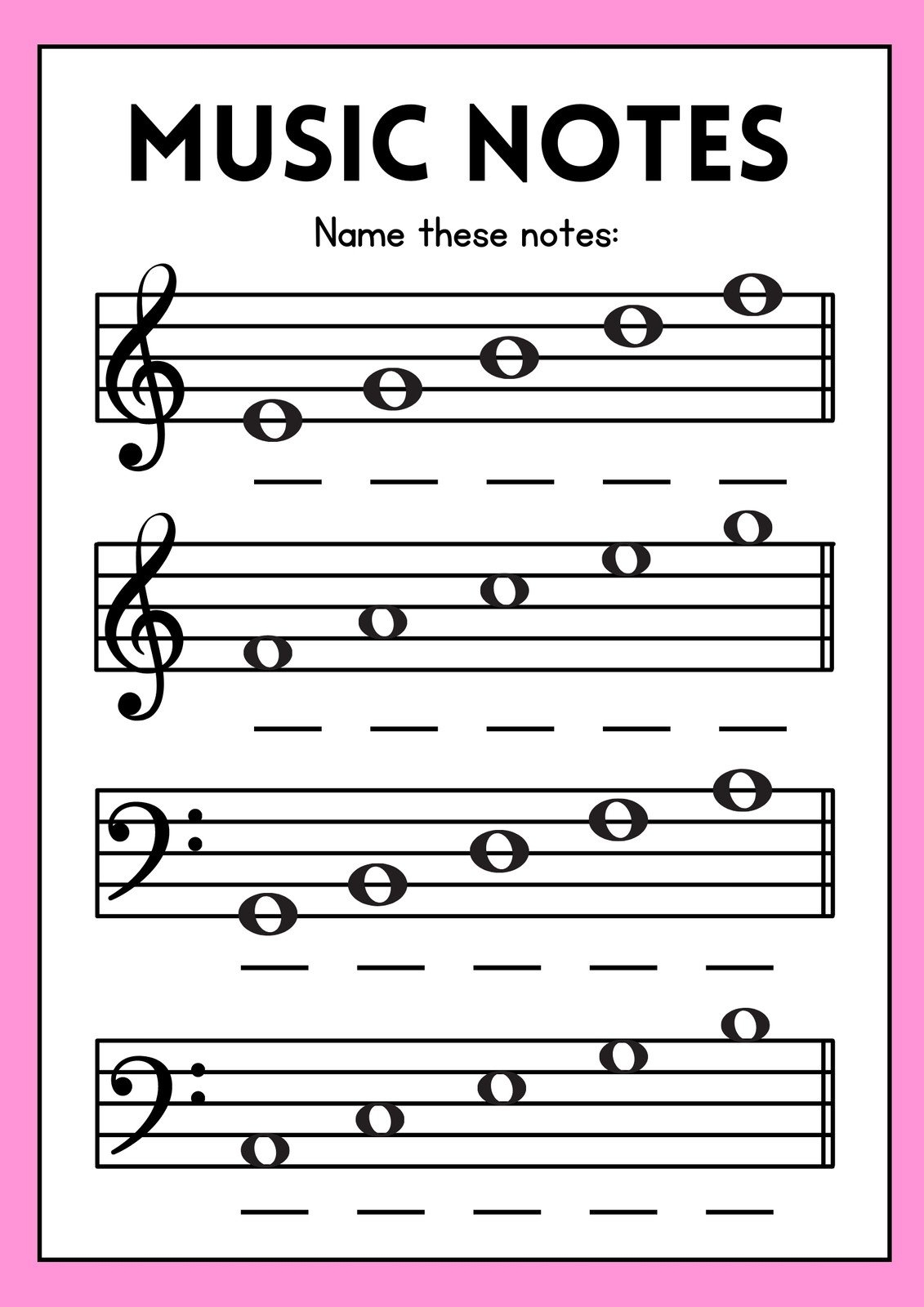 Free Musical Notes Worksheet Download Free Musical Notes Worksheet Png Images Free Worksheets On Clipart Library