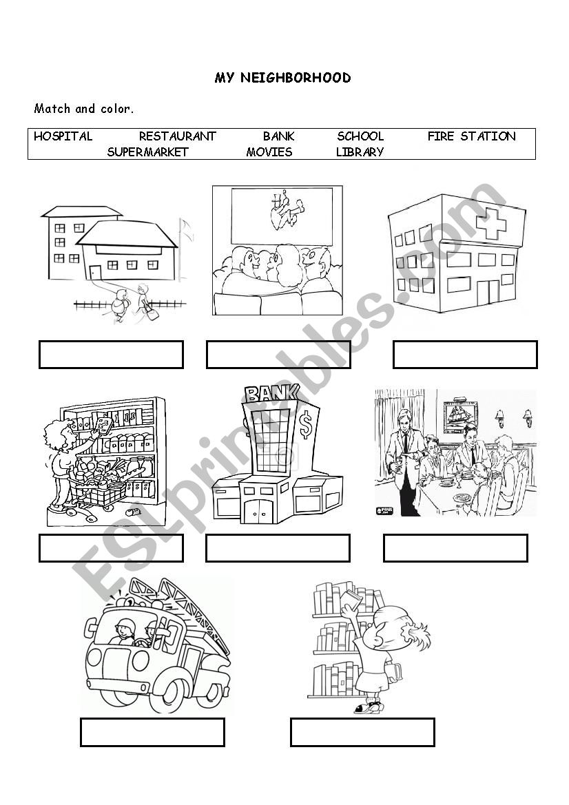 Free My Neighborhood Worksheet Download Free My Neighborhood Worksheet Png Images Free Worksheets On Clipart Library