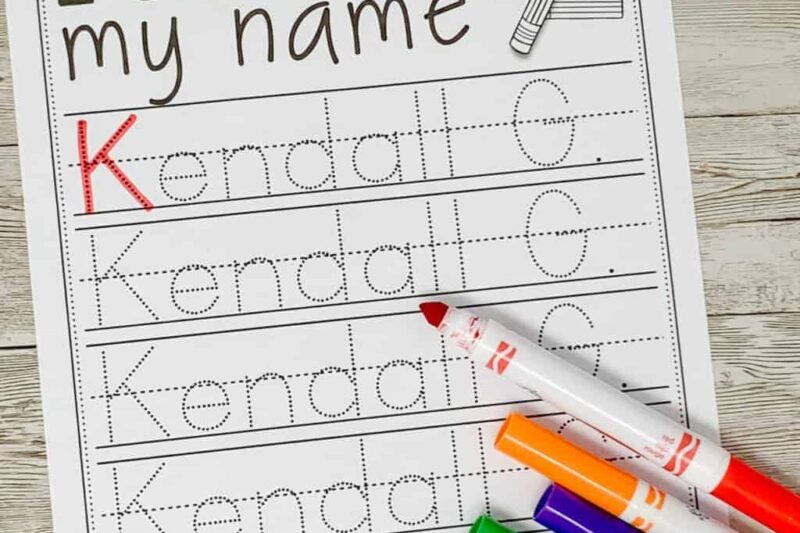 Preschool Free Name Tracing Printables