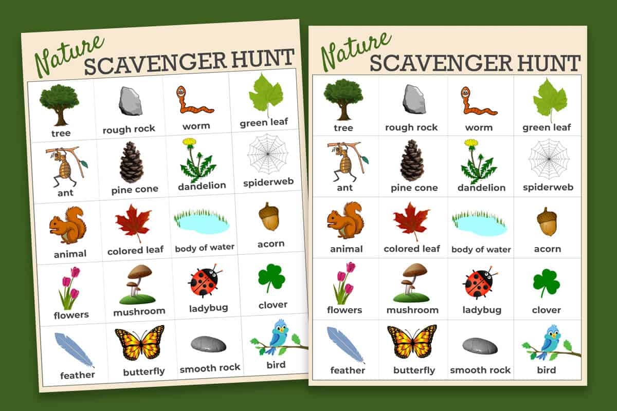 Free Nature Scavenger Hunt Printable Mrs Merry Free Nature Scavenger Hunt Printable Mrs Merry