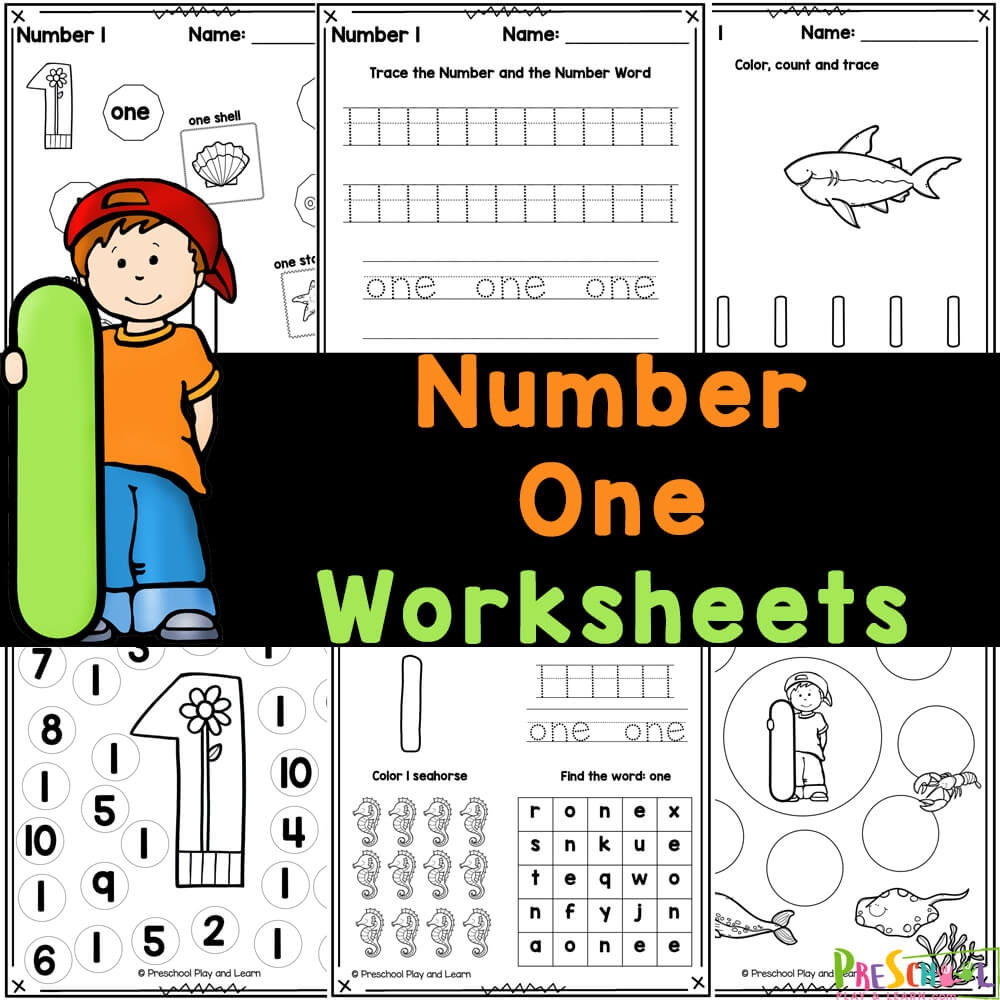 FREE Number 1 Worksheets For Preschool Tracing U0026 Counting Exercises FREE Number 1 Worksheets For Preschool Tracing U0026 Counting Exercises