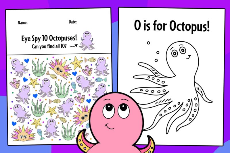 Free Printable Octopus Worksheets