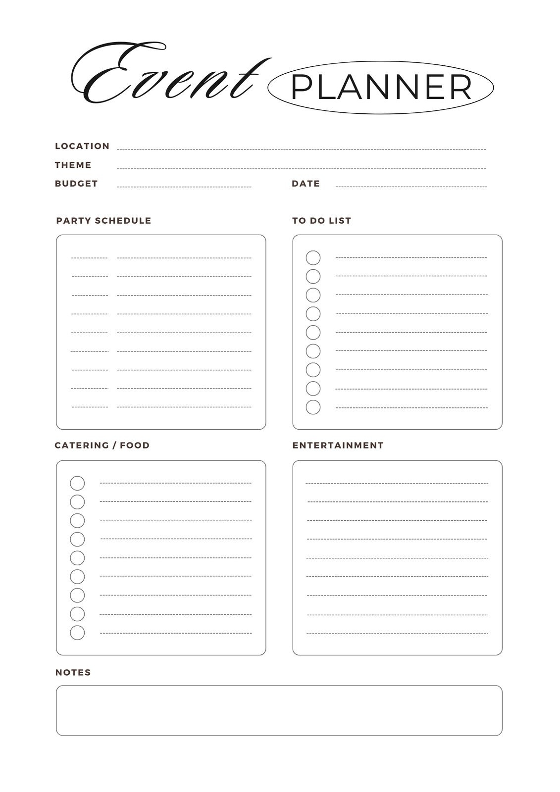 Free Party Planner Templates To Customize And Print Canva Worksheets Library Free Party Planner Templates To Customize And Print Canva Worksheets Library
