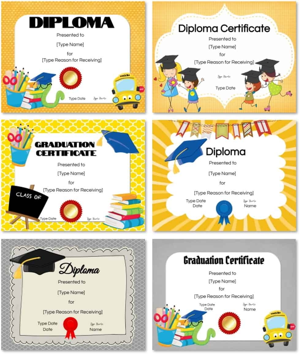 FREE Preschool And Kindergarten Graduation Certificate Templates FREE Preschool And Kindergarten Graduation Certificate Templates
