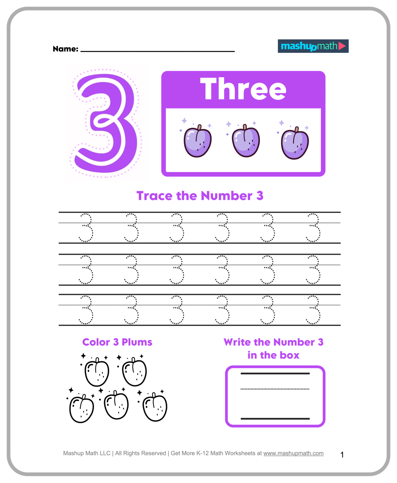 Free Printables Math Worksheets For Preschoolers