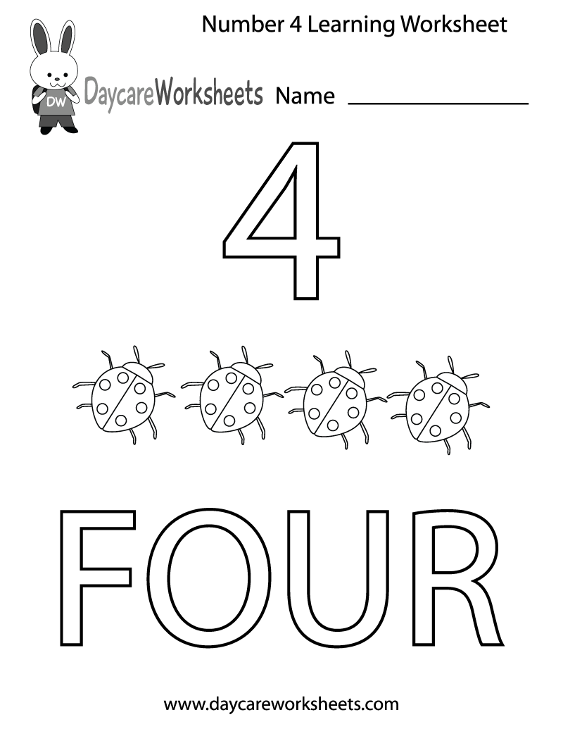 Kids Worksheets Free Printable Preschool Numbers