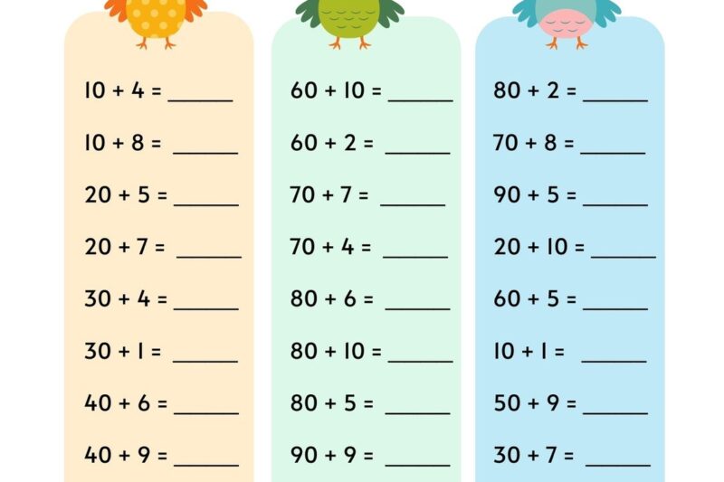 Worksheets For 2nd Grade Math