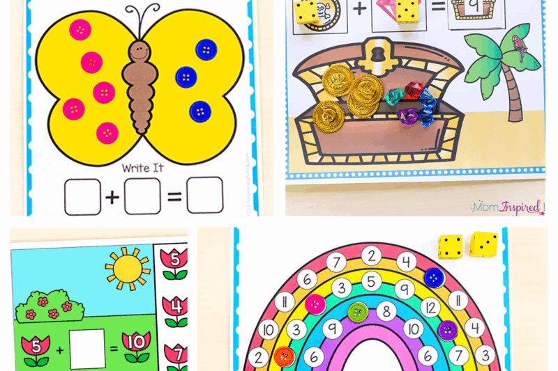 Printable Addition Games For Preschool