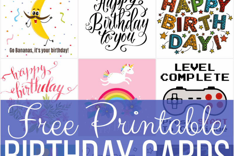 Printable Birthday Cards For Preschoolers