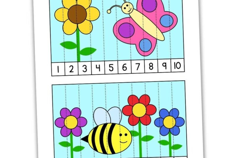 Preschool Printable Number Puzzles