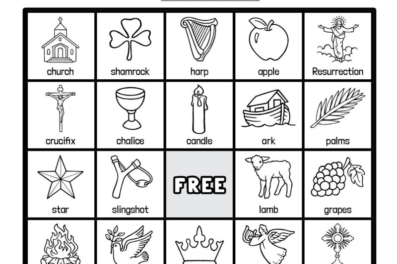 Printable Preschool Bingo