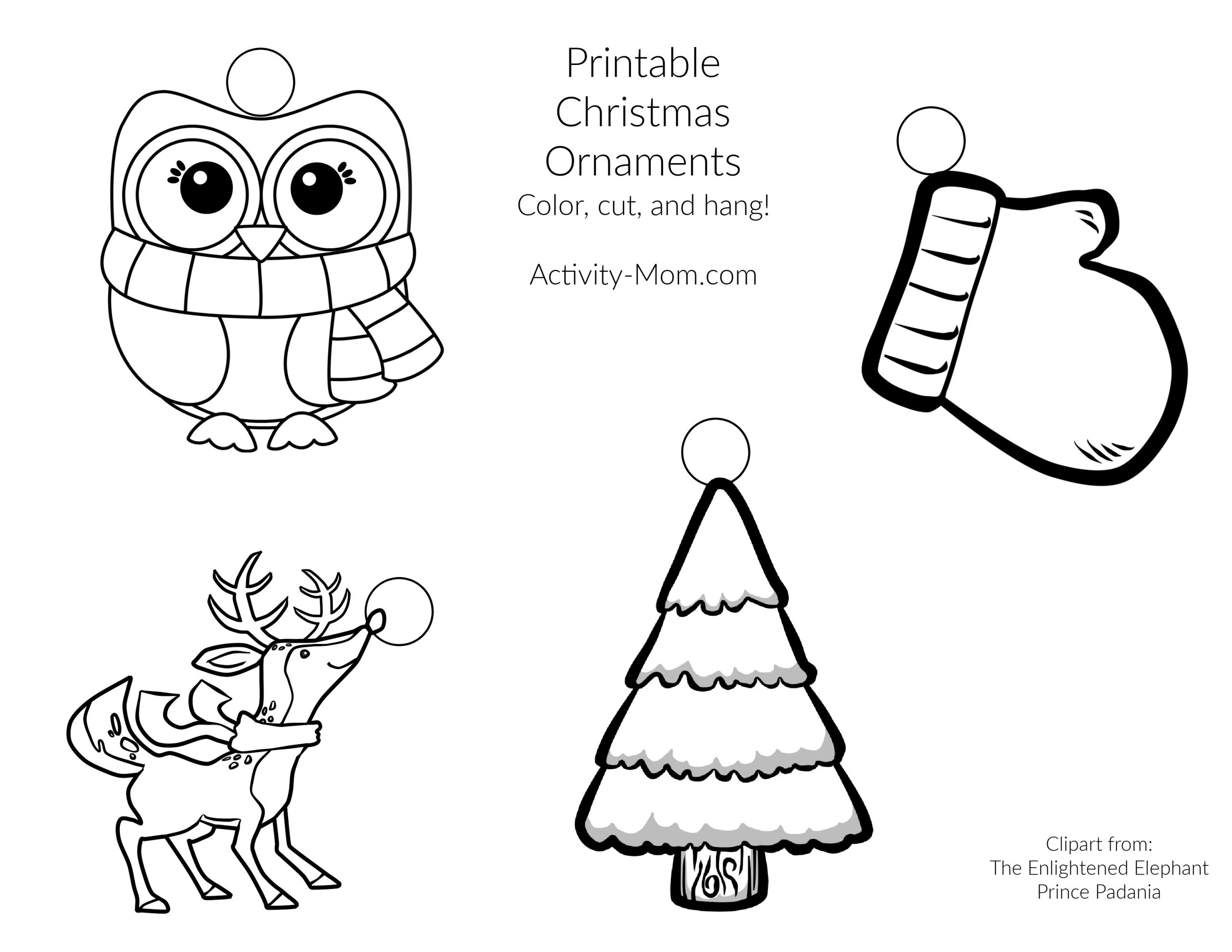 Free Printable Christmas Ornaments For Kids The Activity Mom