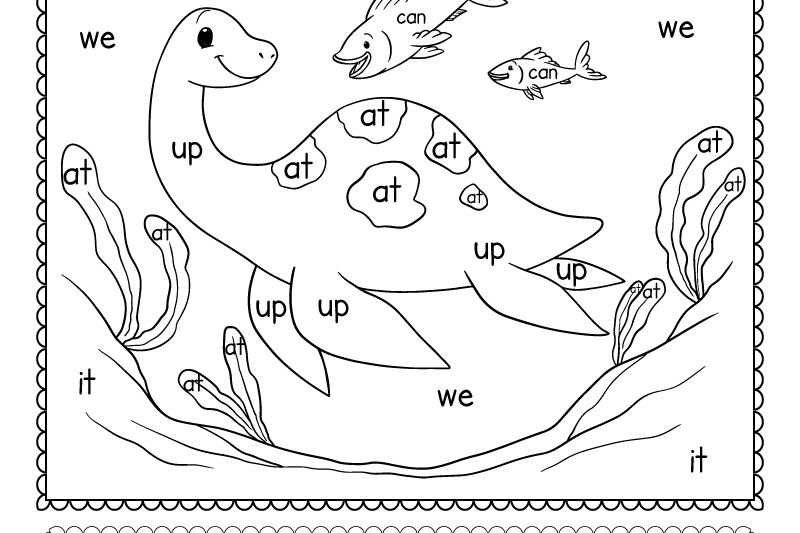 Kindergarten Worksheets Color By Word