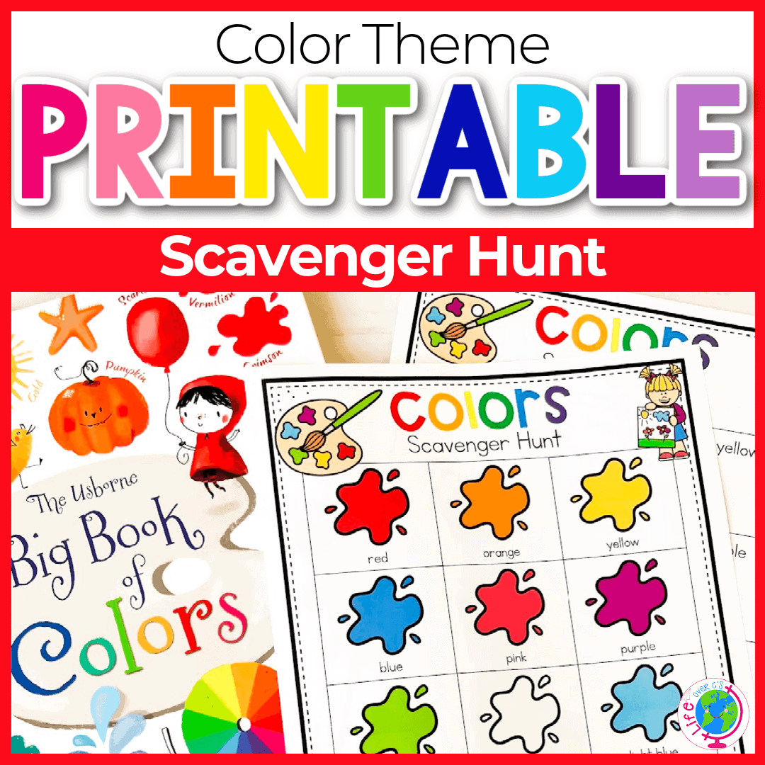 Free Printable Color Scavenger Hunt For Kids