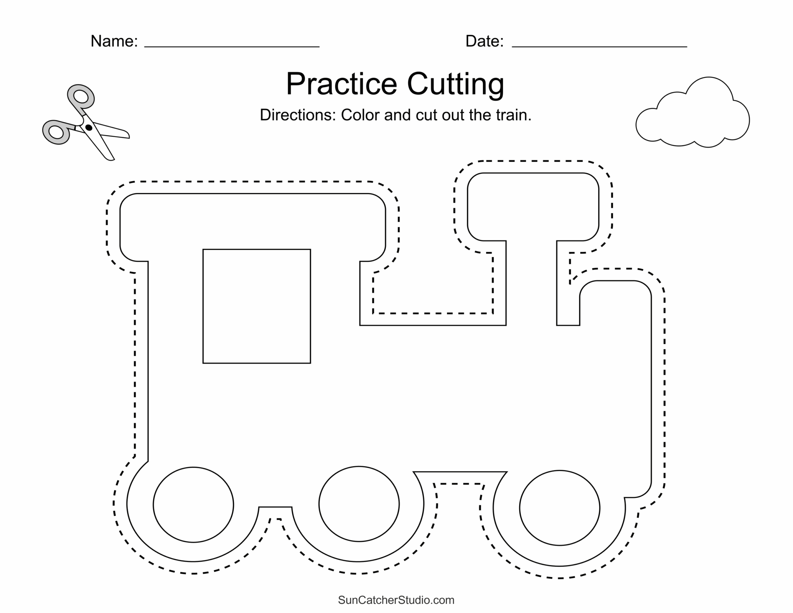 Free Printable Paper Cutting For Preschoolers