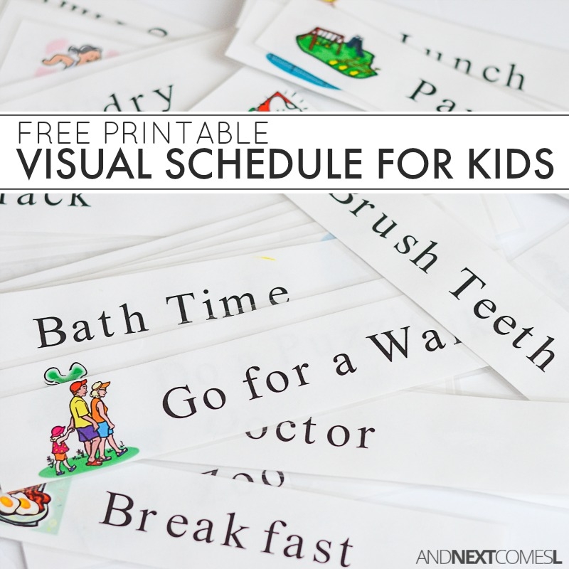 Free Printable Daily Visual Schedule And Next Comes L Hyperlexia Resources