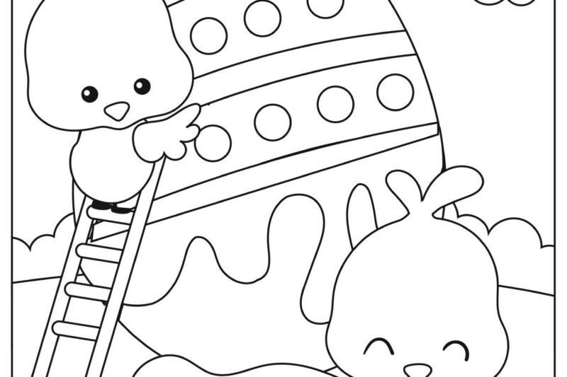 Printable Preschool Easter Coloring Pages