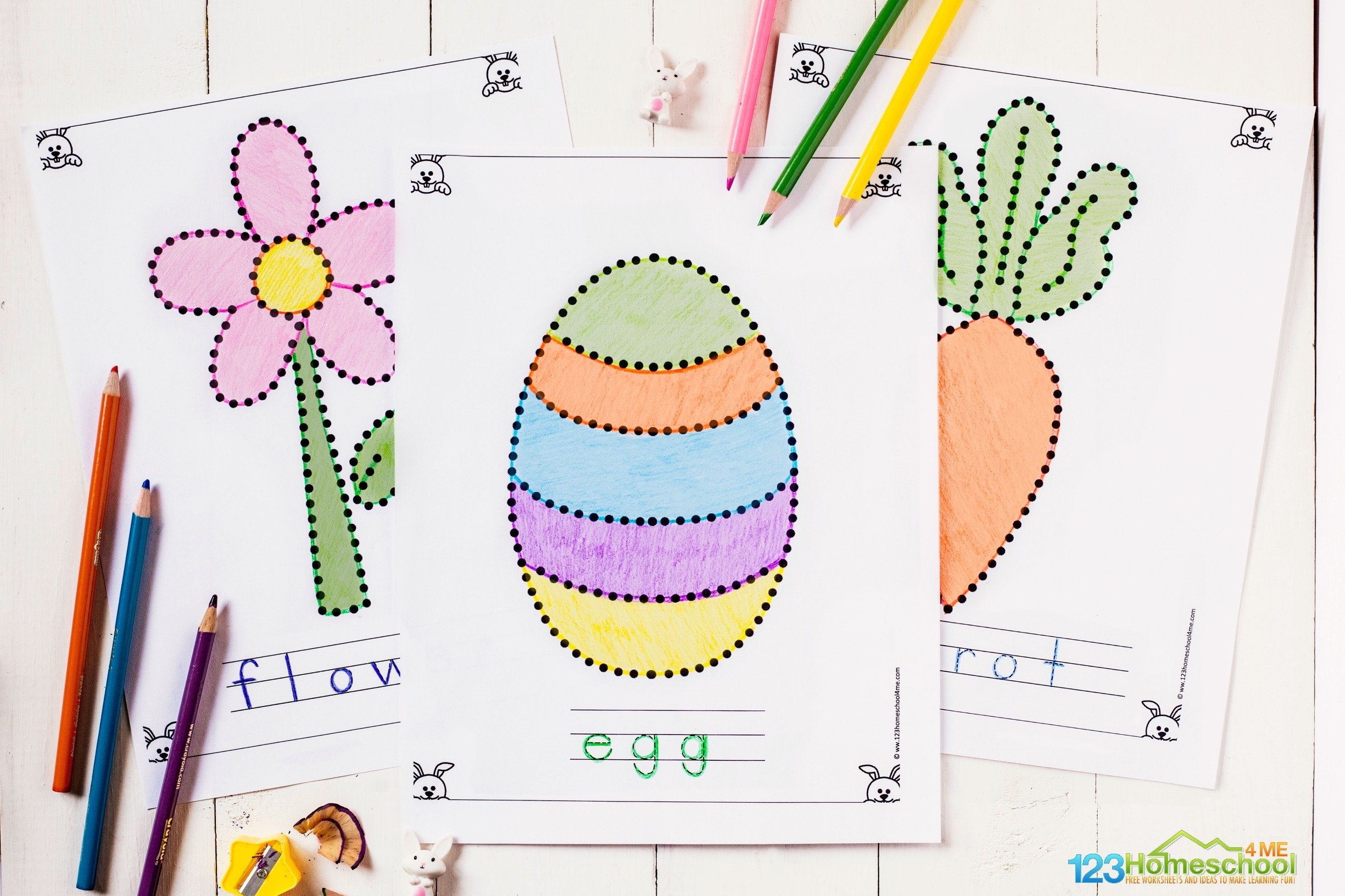 Free Printable Easter Tracing Worksheets For Preschoolers