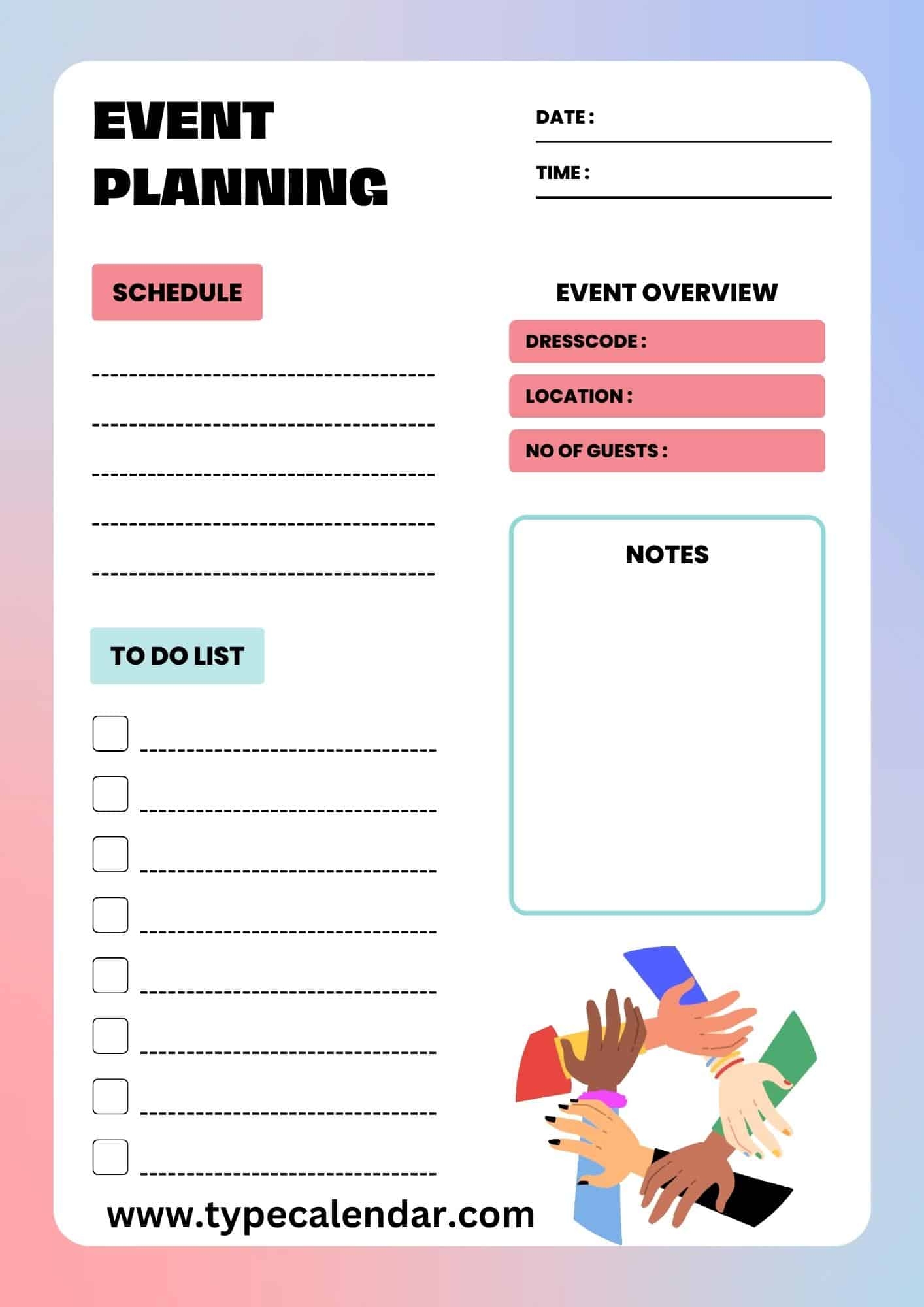 Pdf Free Printable Party Planning Worksheet Pdf Free Printable Party Planning Worksheet