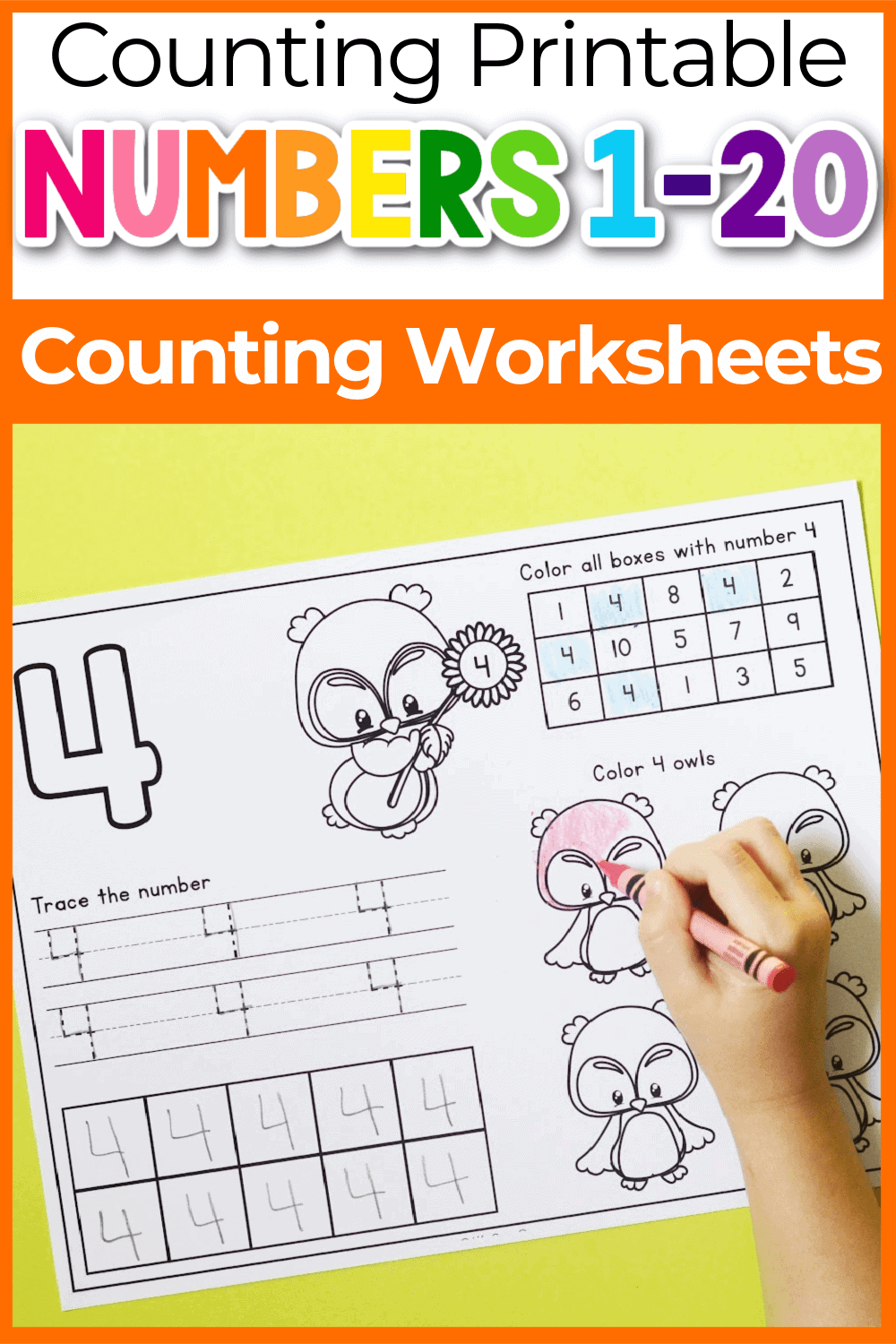 Free Printable Worksheets Numbers 1-20 Free Printable Worksheets Numbers 1-20