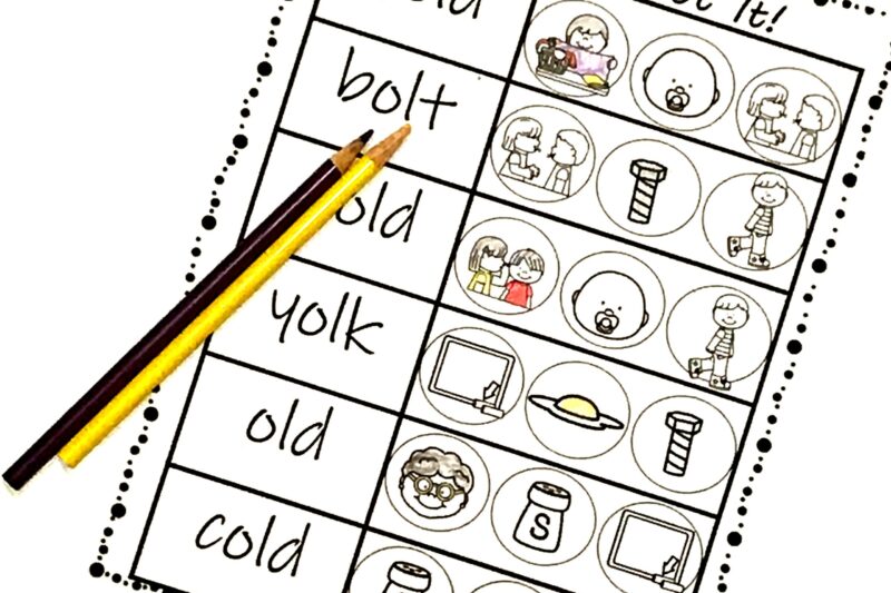 Free Printable Worksheets With Ending Words