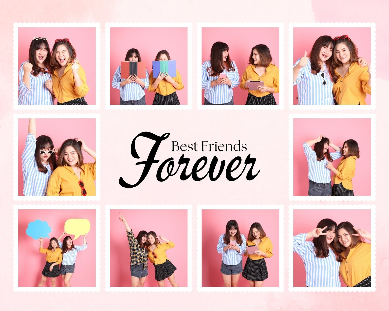 Free Printable Friendship Photo Collage Templates Canva