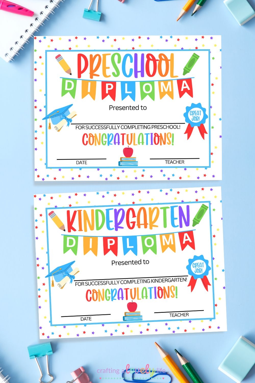 Printable Preschool Graduation Diplomas Free