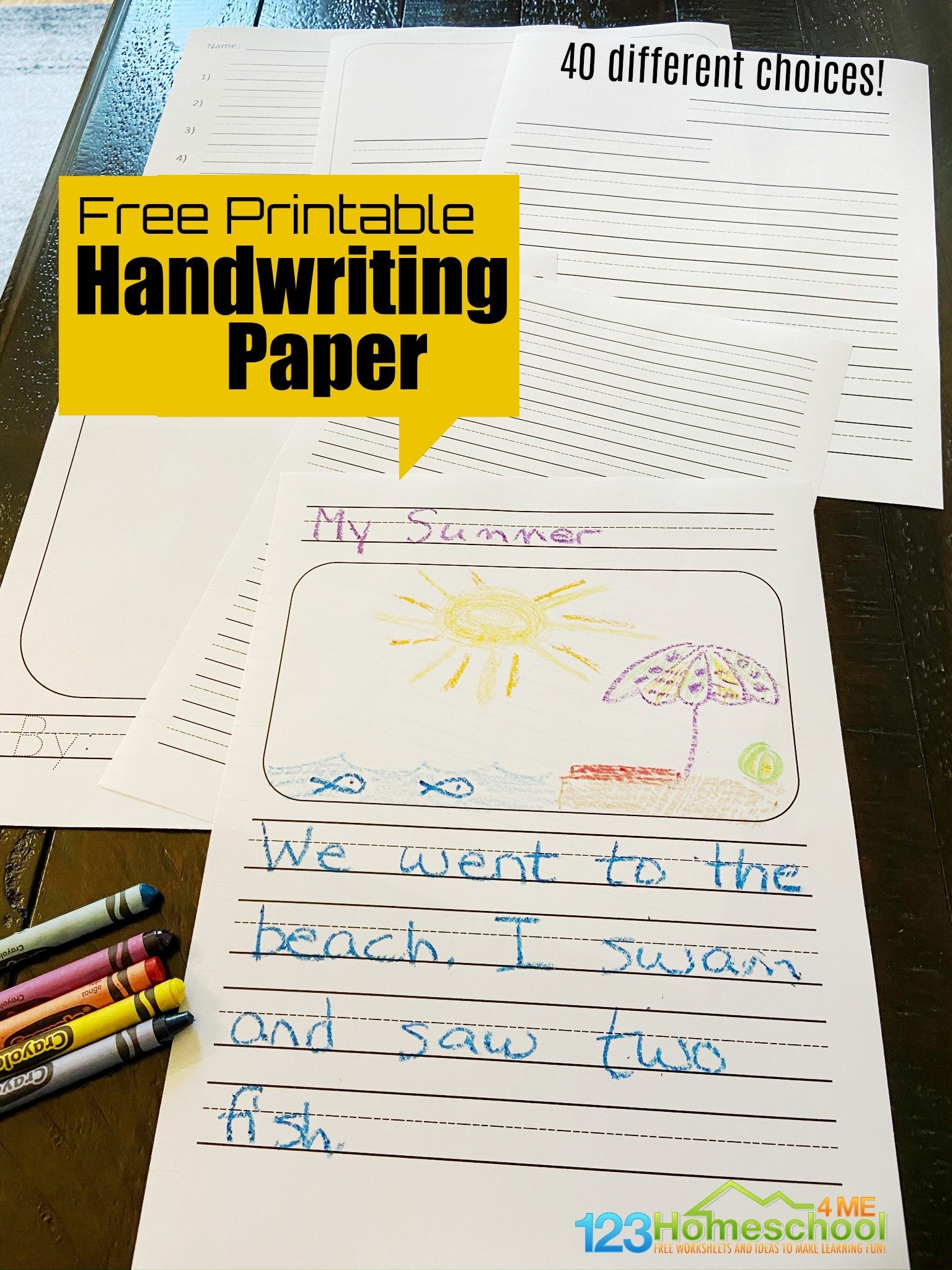 FREE Printable Handwriting Paper