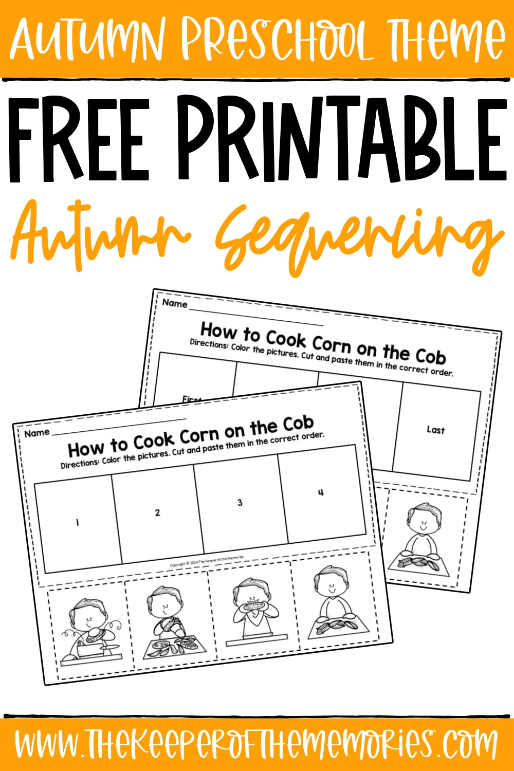 Preschool Printables Cooking
