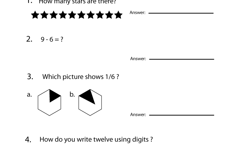 Kindergarten Math Review Worksheets Free