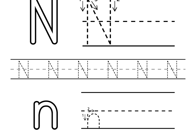 Preschool Letter N Printable