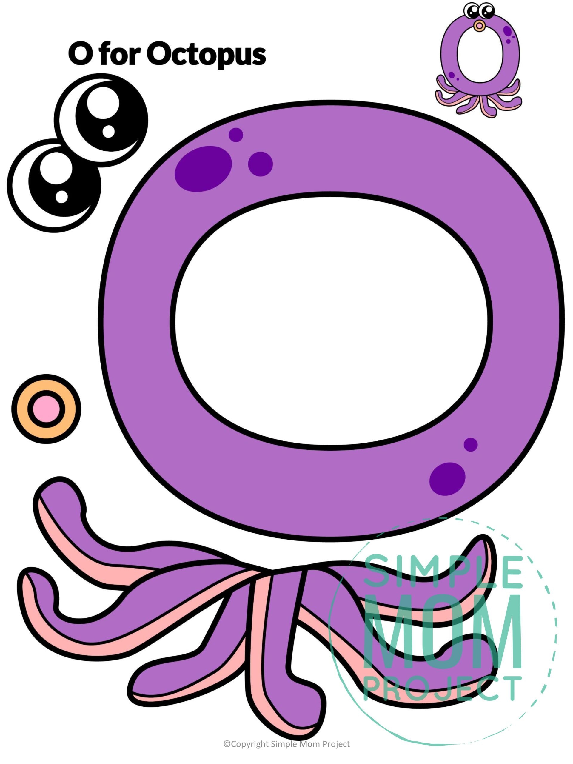 Free Printable Letter O Craft Template Simple Mom Project