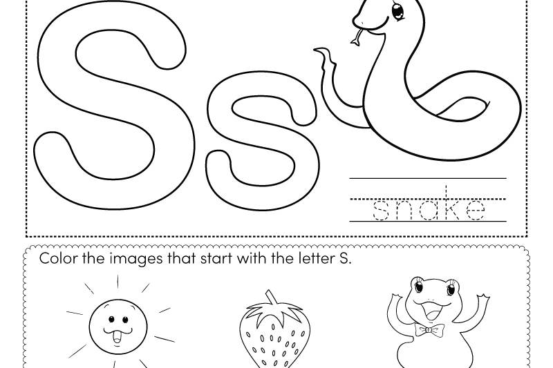 Free Printable Preschool Letter Sfor Sampson